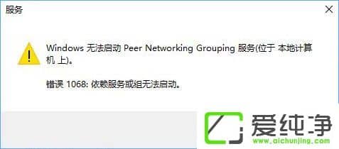 W10憢(dng)Peer Networking Grouping(w)ʾe(cu)`1068νQ
