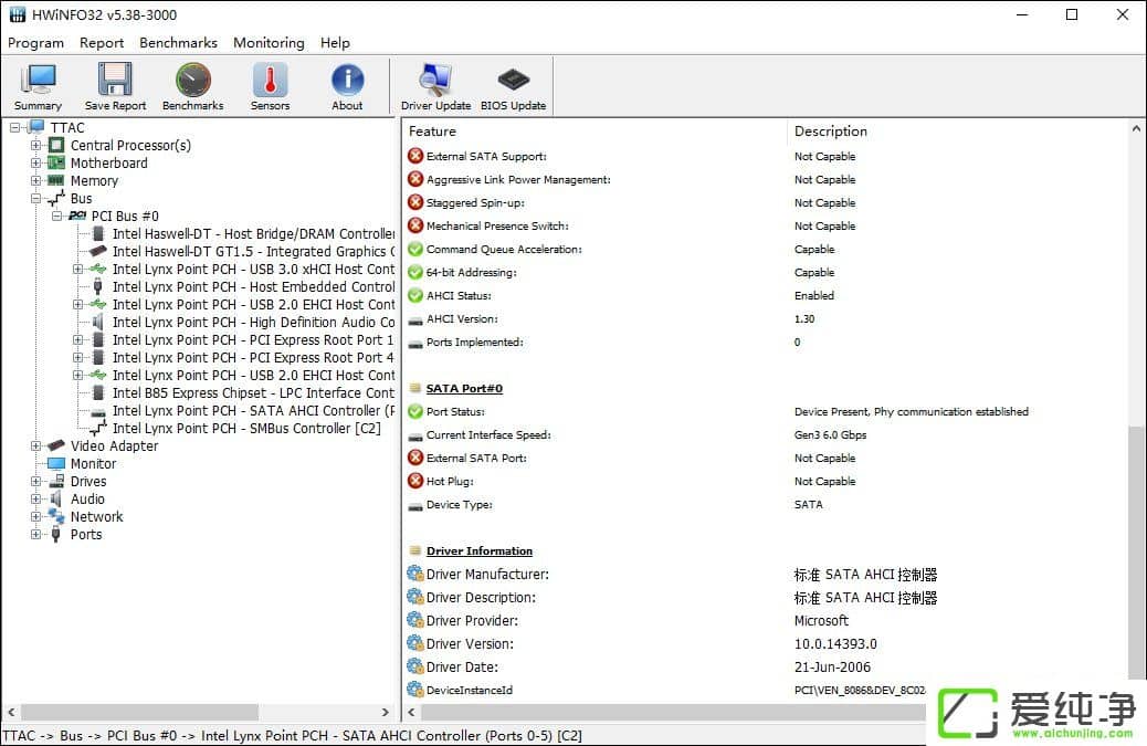 β鿴XǷ֧USB 3.0Hwinfo32zySATA˿ڵķ