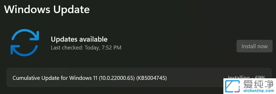 Win11ϵy(tng)ӭ״θKB5004745((ni)汾22000.65)