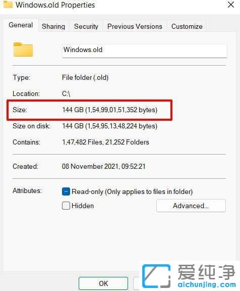 Win11ϵy(tng)΄hwindows.oldļA