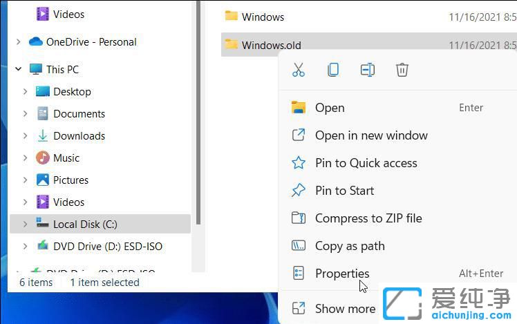 Win11ϵy(tng)΄hwindows.oldļA