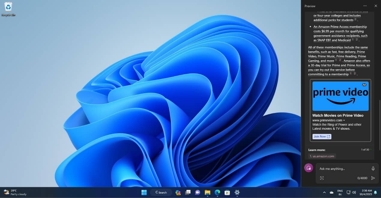 Windows 11 Copilot ͶŏVĿǰ]нx